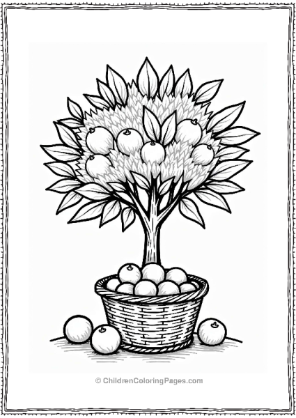 Oranges Under An Orange Tree Free PDF Printable