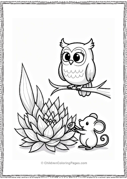 Owl And Mouse By A Succulent Free PDF Printable