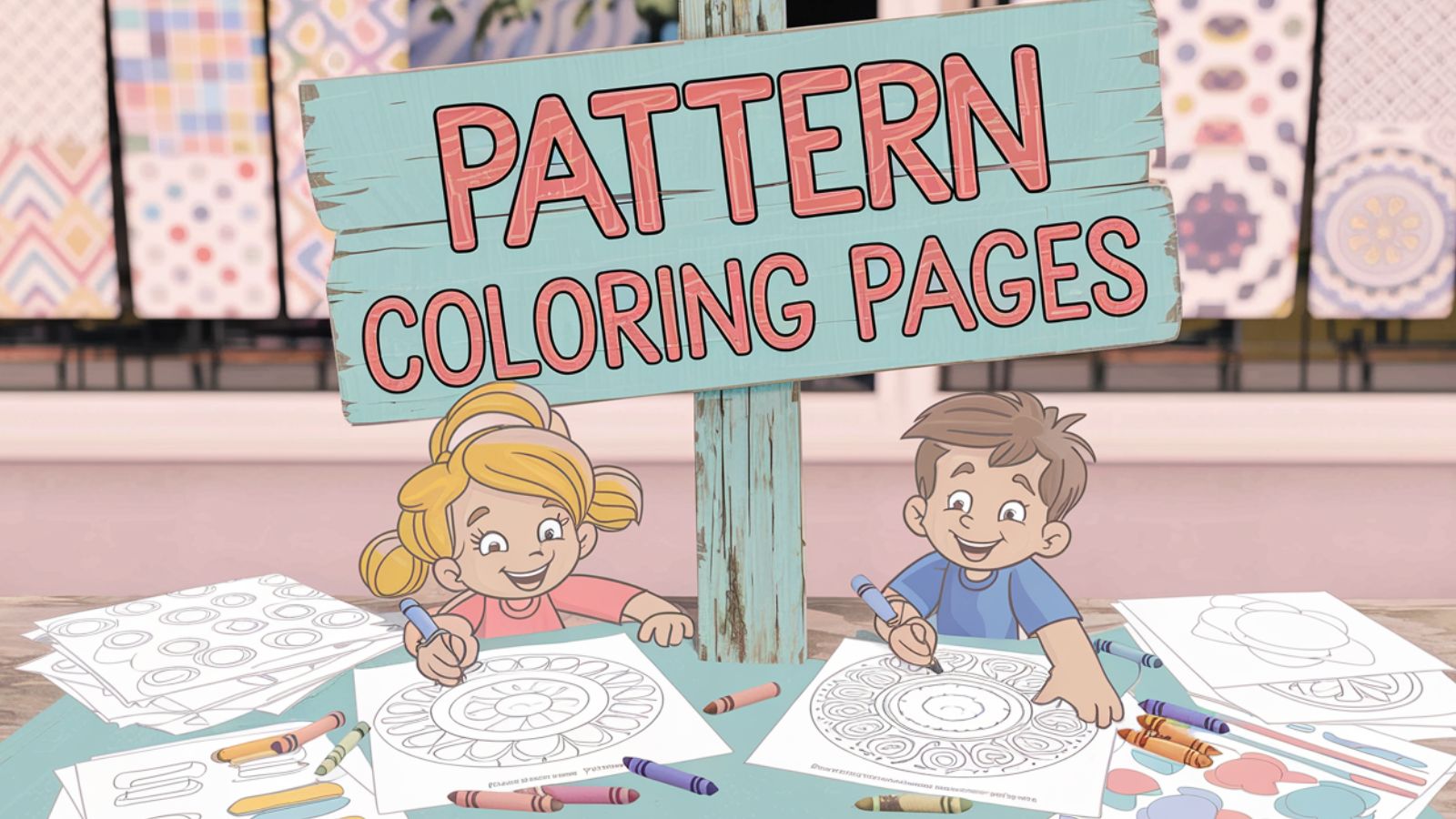Pattern Coloring Pages – Free PDF Printables 🎨🔁🌈🧠