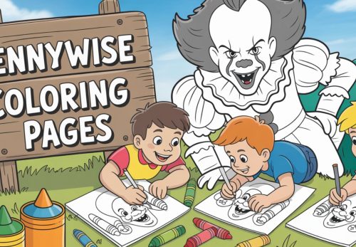 Pennywise Coloring Pages – Free PDF Printables 🎈🤡🎭🌫️