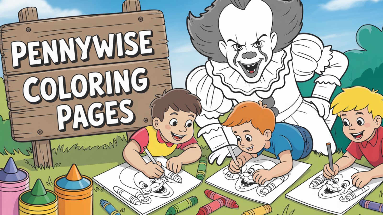 Pennywise Coloring Pages – Free PDF Printables 🎈🤡🎭🌫️