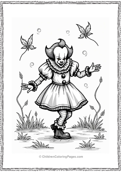 Pennywise Dancing With Shadows Free PDF Printable