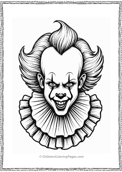Pennywise Half Clown Half Monster Free PDF Printable