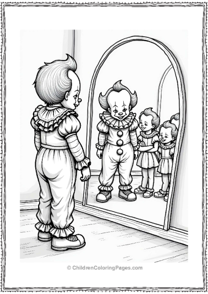 Pennywise In A Funhouse Mirror Free PDF Printable