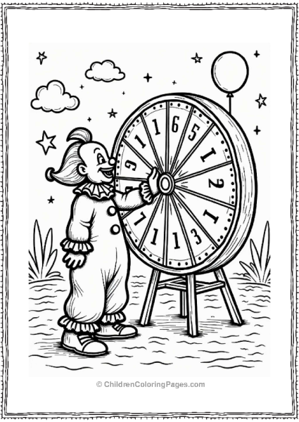 Pennywise Inviting Kids To Spin The Wheel Free PDF Printable