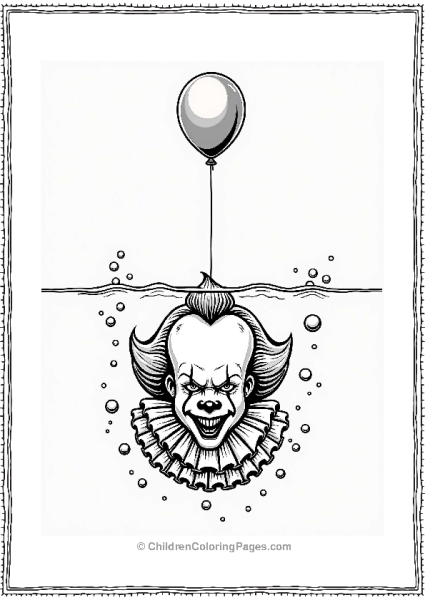 Pennywise The Clown Underwater 1 Free PDF Printable
