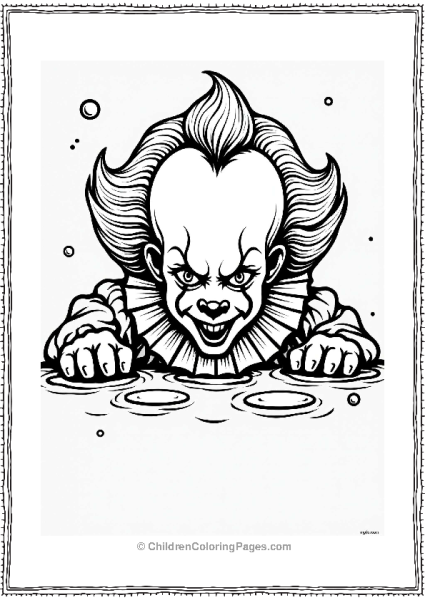 Pennywise The Clown Underwater Free PDF Printable