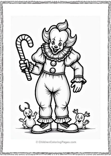 Pennywise Twirling A Candy Cane Free PDF Printable