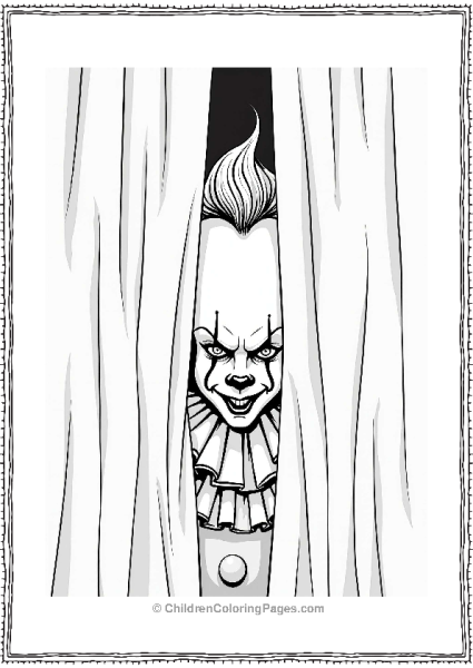 Pennywise Watching From The Shadows Free PDF Printable