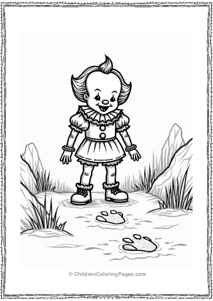 Pennywises Footsteps In The Dark Free PDF Printable