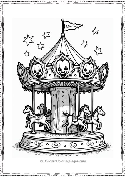 Pennywises Mysterious Merry Go Round Free PDF Printable
