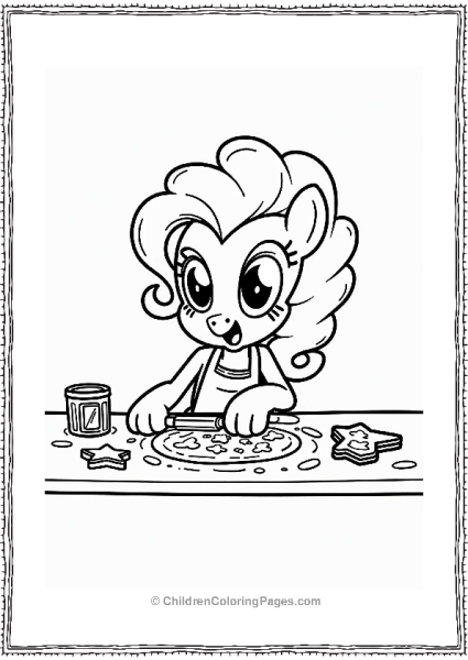 Pinkie Pie Baking Cookies Free PDF Printable