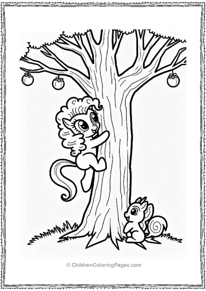 Pinkie Pie Climbing A Tree Free PDF Printable