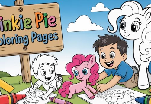 Pinkie Pie Coloring Pages – Free PDF Printables🎉🎈🍰