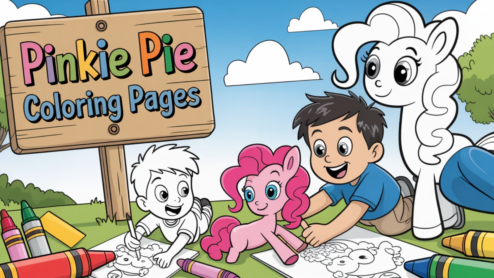 Pinkie Pie Coloring Pages – Free PDF Printables🎉🎈🍰