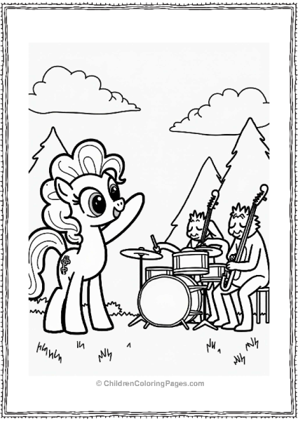 Pinkie Pie Conducting A Band Free PDF Printable