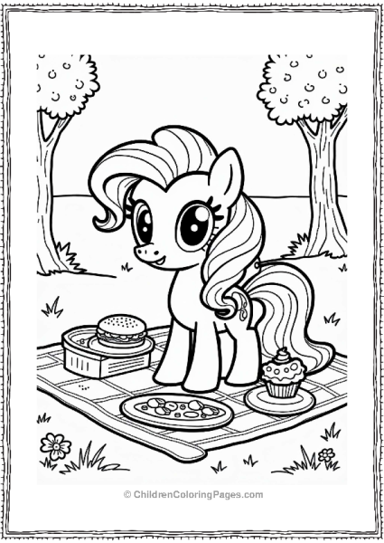 Pinkie Pie Having A Picnic Free PDF Printable