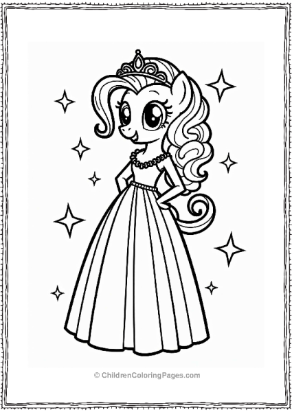 Pinkie Pie In A Formal Dress Free PDF Printable