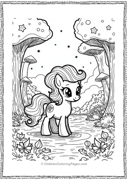 Pinkie Pie In A Magical Forest Free PDF Printable