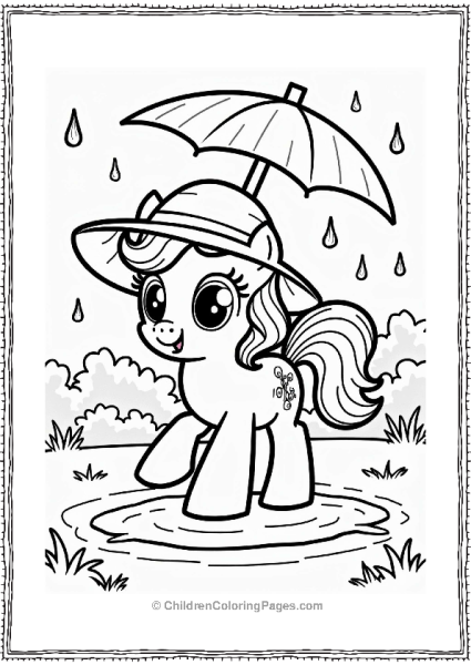 Pinkie Pie On A Rainy Day Free PDF Printable