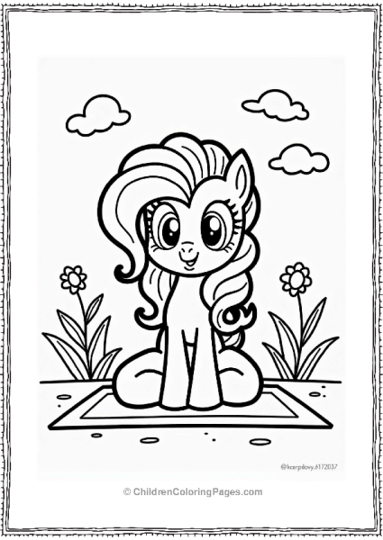 Pinkie Pie Practicing Yoga Free PDF Printable