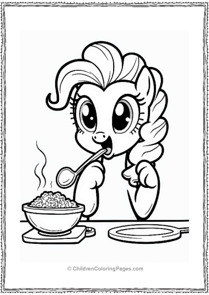 Pinkie Pie Tasting Her Dish Free PDF Printable