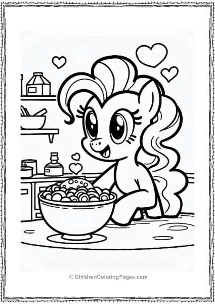 Pinkie Pie With Mixing Bowl Free PDF Printable