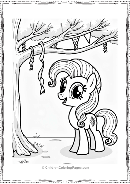 Pinkie Pie With Party Decorations Free PDF Printable