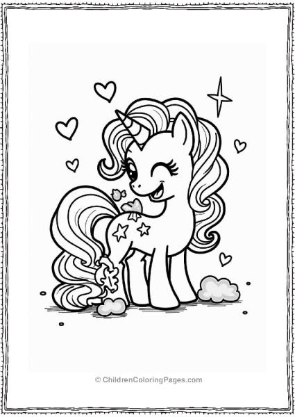 Pinkie Pie With Unicorn Friends Free PDF Printable