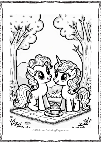 Pinkie Pies Magical Picnic In A Sparkling Forest Free PDF Printable