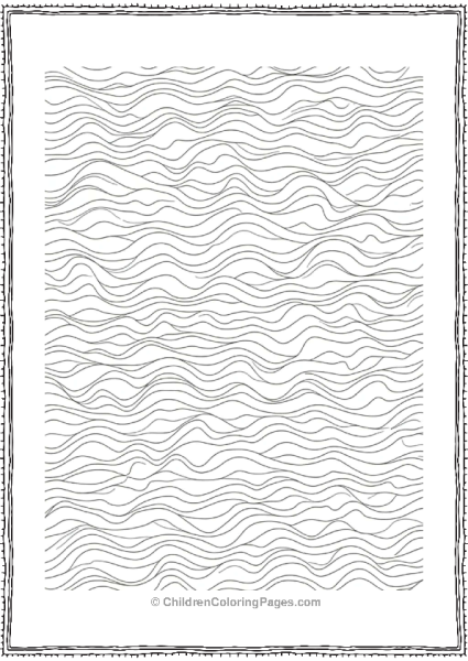 Playful Wave Coloring Pattern Free PDF Printable