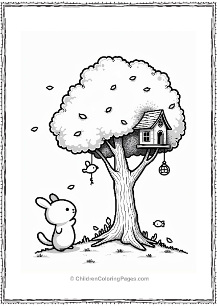 Pochacco And The Treehouse Free PDF Printable