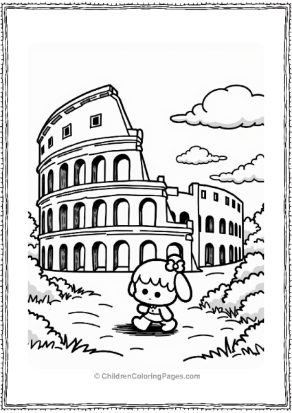 Pochacco At The Colosseum Free PDF Printable