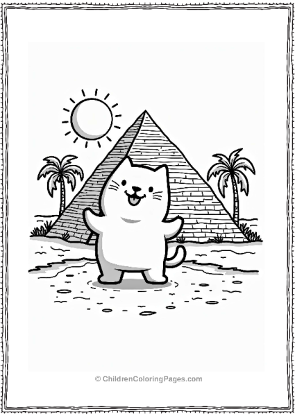 Pochacco At The Great Pyramids Free PDF Printable