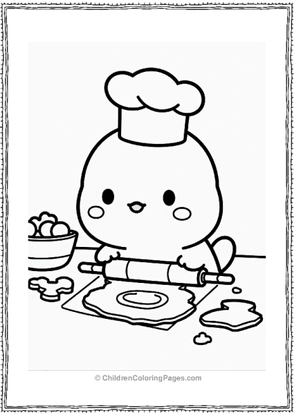 Pochacco Baking Cookies In The Kitchen Free PDF Printable