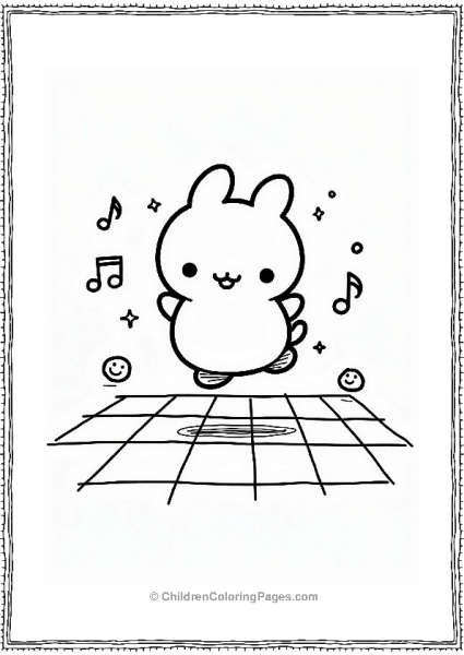 Pochacco Dancing On The Dance Floor Free PDF Printable