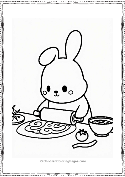 Pochacco Preparing Pasta Free PDF Printable