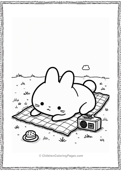 Pochacco Relaxing After The Show Free PDF Printable