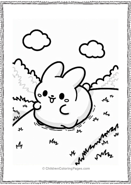 Pochacco Rolling Down A Sunny Hill Free PDF Printable