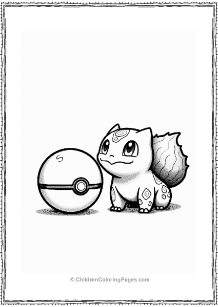 Pokeball And Bulbasaur Free PDF Printable
