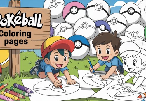 Pokéball Coloring Pages – Free PDF Printables ⚪🔴. 🎒✨
