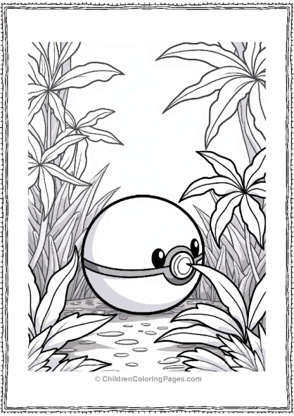 Pokeball In A Jungle Free PDF Printable