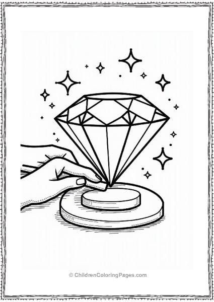 Polishing A Diamond Illustration Free PDF Printable