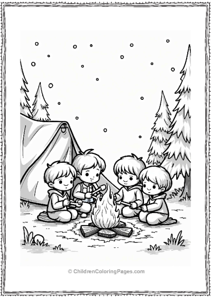 Precious Moments Camping Under The Stars Free PDF Printable