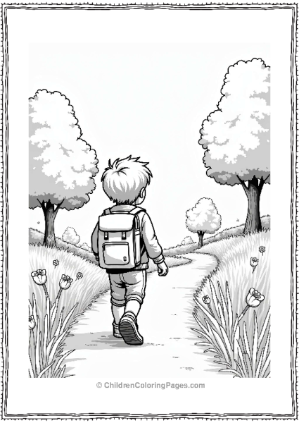 Precious Moments Childs Adventure Down A Flower Path Free PDF Printable