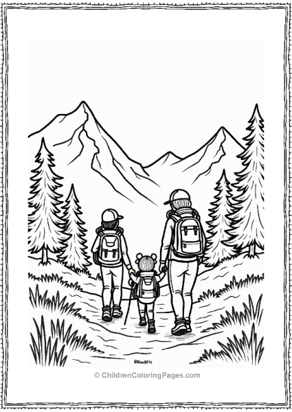 Precious Moments Family Hiking Adventure In Nature Free PDF Printable