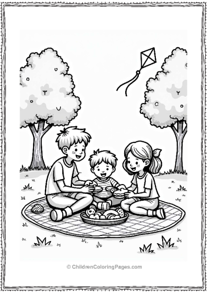 Precious Moments Family Picnic In The Park Free PDF Printable