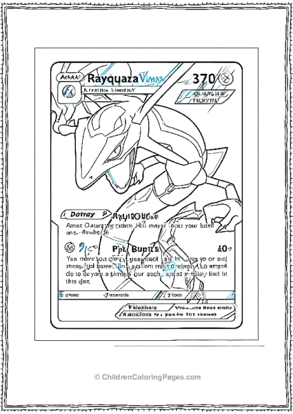 Rayquaza Vmax Pokemon Card Free PDF Printable