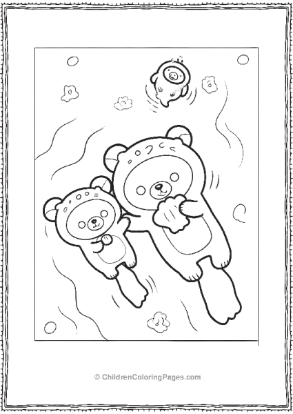 Rilakkuma Floating Free PDF Printable