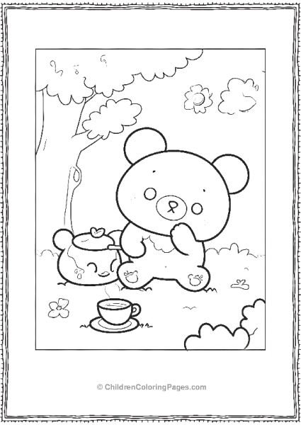 Rilakkuma In The Park Free PDF Printable